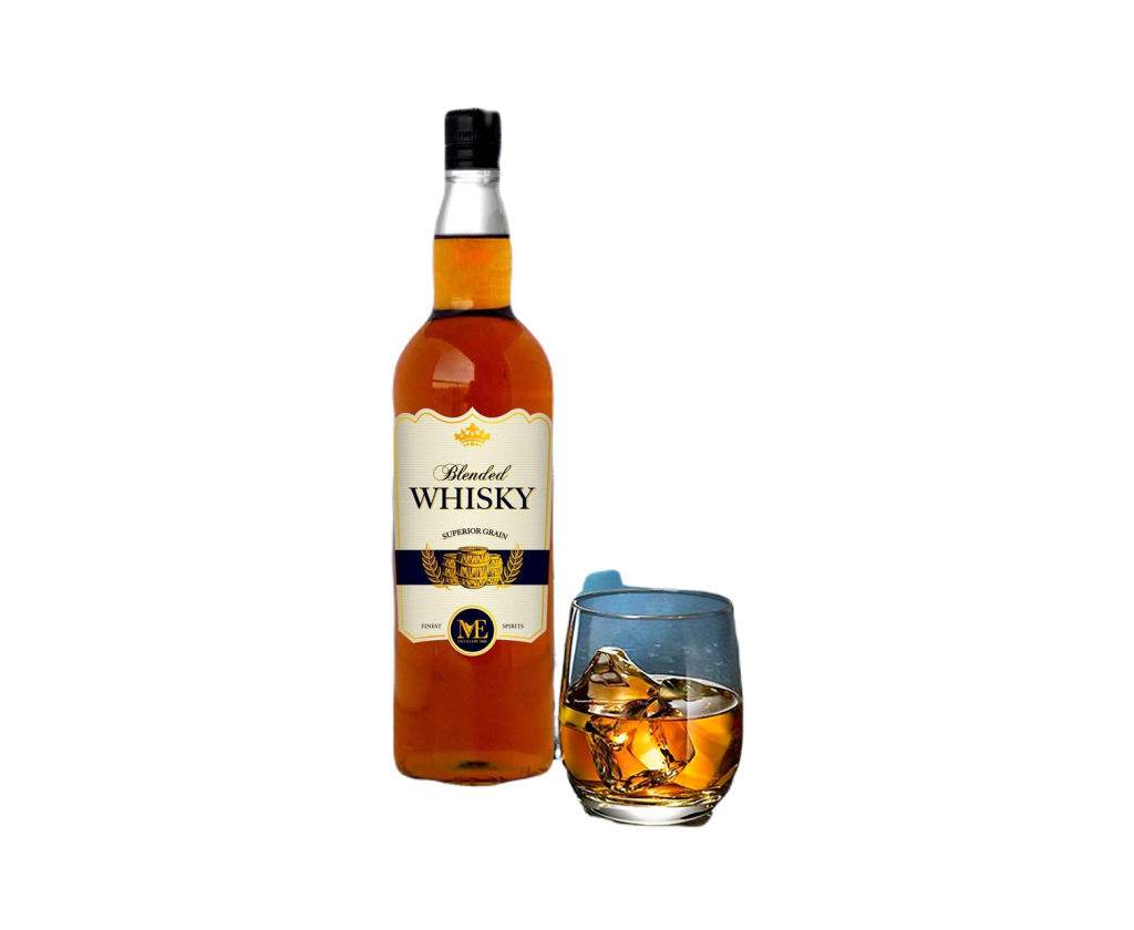 Miniatura whiskey con copa ME